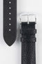 Hirsch CAMELGRAIN No Allergy Leather Watch Strap in BLACK