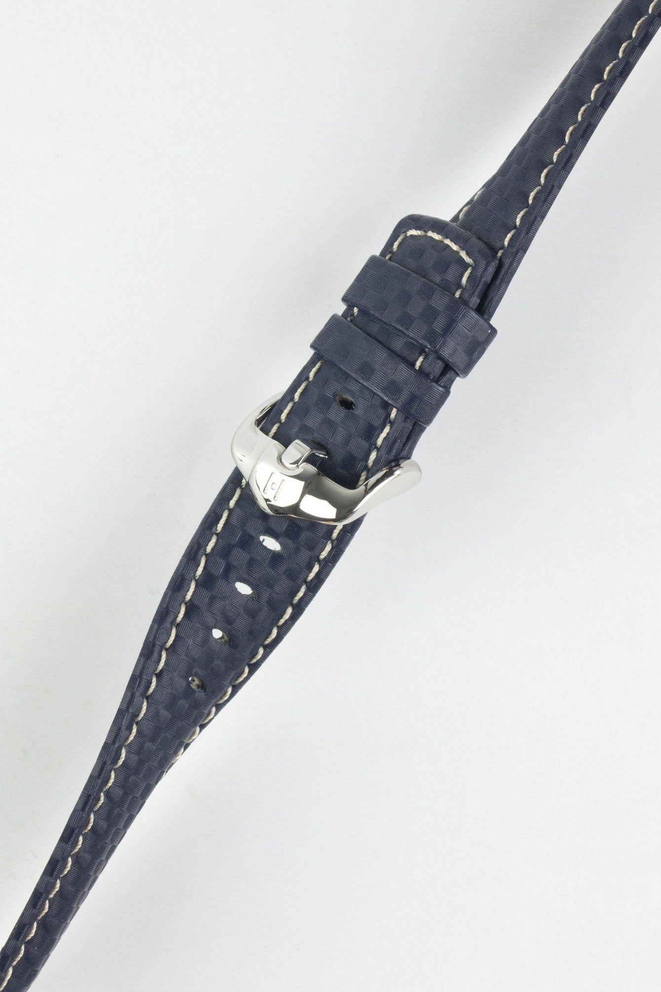 blue leather watch strap