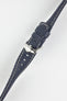 blue leather watch strap