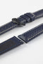 blue leather watch strap