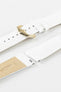 ladies white leather watch strap