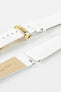 ladies white leather watch strap