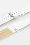 white leather watch strap