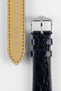 shiny crocodile watch strap 