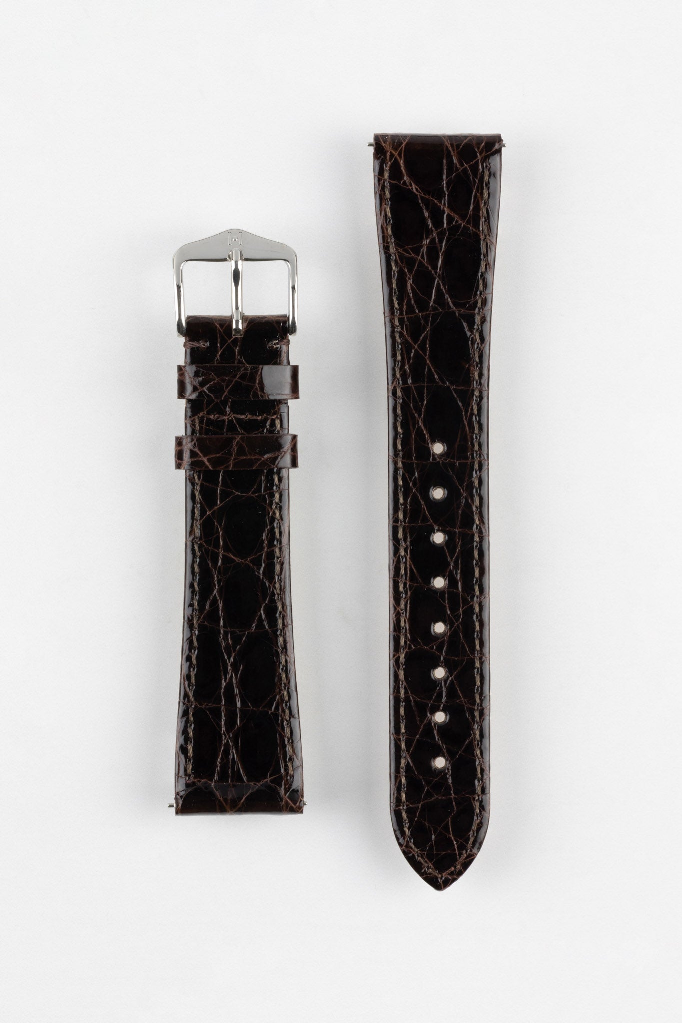 Crocodile leather hotsell watch strap