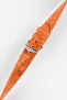 orange crocodile watch strap 