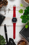 red crocodile watch strap 