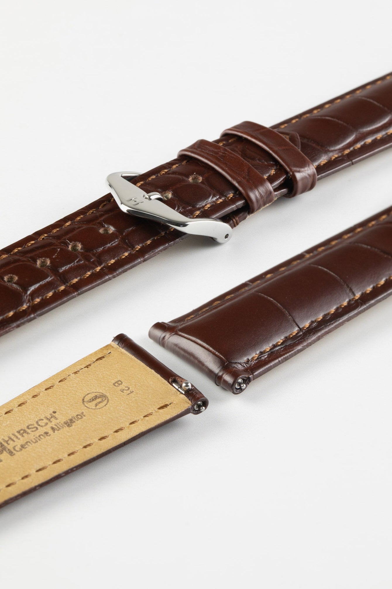 brown leather watch strap quick release 