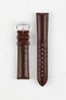 Hirsch GENUINE Louisiana Alligator Quick-Release Watch Strap in BROWN