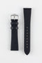 Hirsch GIFFONE Calf Leather Watch Strap in BLACK