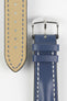 Hirsch Heavy Calf Blue with silver buckle