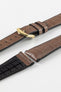 Hirsch IAN Louisiana Alligator Leather Performance Watch Strap - WARM GREY