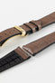 Hirsch IAN Louisiana Alligator Leather Performance Watch Strap - WARM GREY