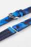 blue rubber watch strap