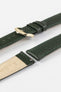 dark green leather strap 