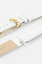 Hirsch KANSAS Buffalo Embossed Calf Leather in WHITE