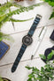 Hirsch Leaf in Blue & Black | Vegan Watch Strap | Hirsch Straps