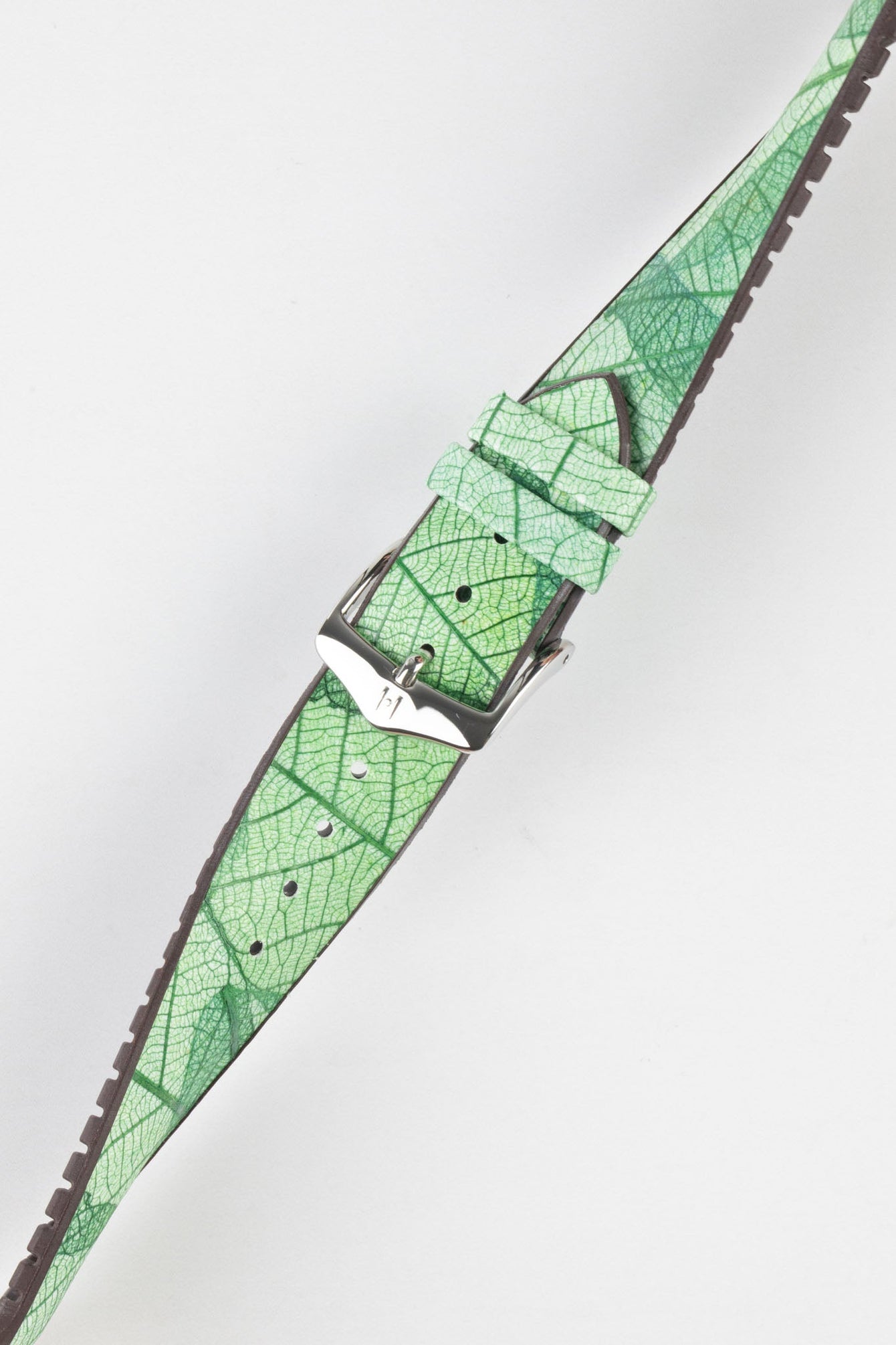 green rubber watch strap 