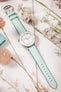 Blue strap ladies watch