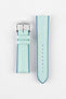 Hirsch LINDSEY Ladies Leather & Rubber Performance Watch Strap in BLUE/PETROL