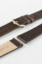 Hirsch LIZARD Leather Watch Strap in BROWN