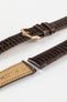 Hirsch LONDON Lizard Leather Watch Strap in BROWN