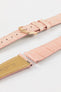 Hirsch LONDON Matt Alligator Leather Watch Strap in ROSA