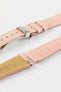 Hirsch LONDON Matt Alligator Leather Watch Strap in ROSA