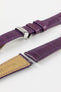 Hirsch LONDON Matt Alligator Leather Watch Strap in VIOLET