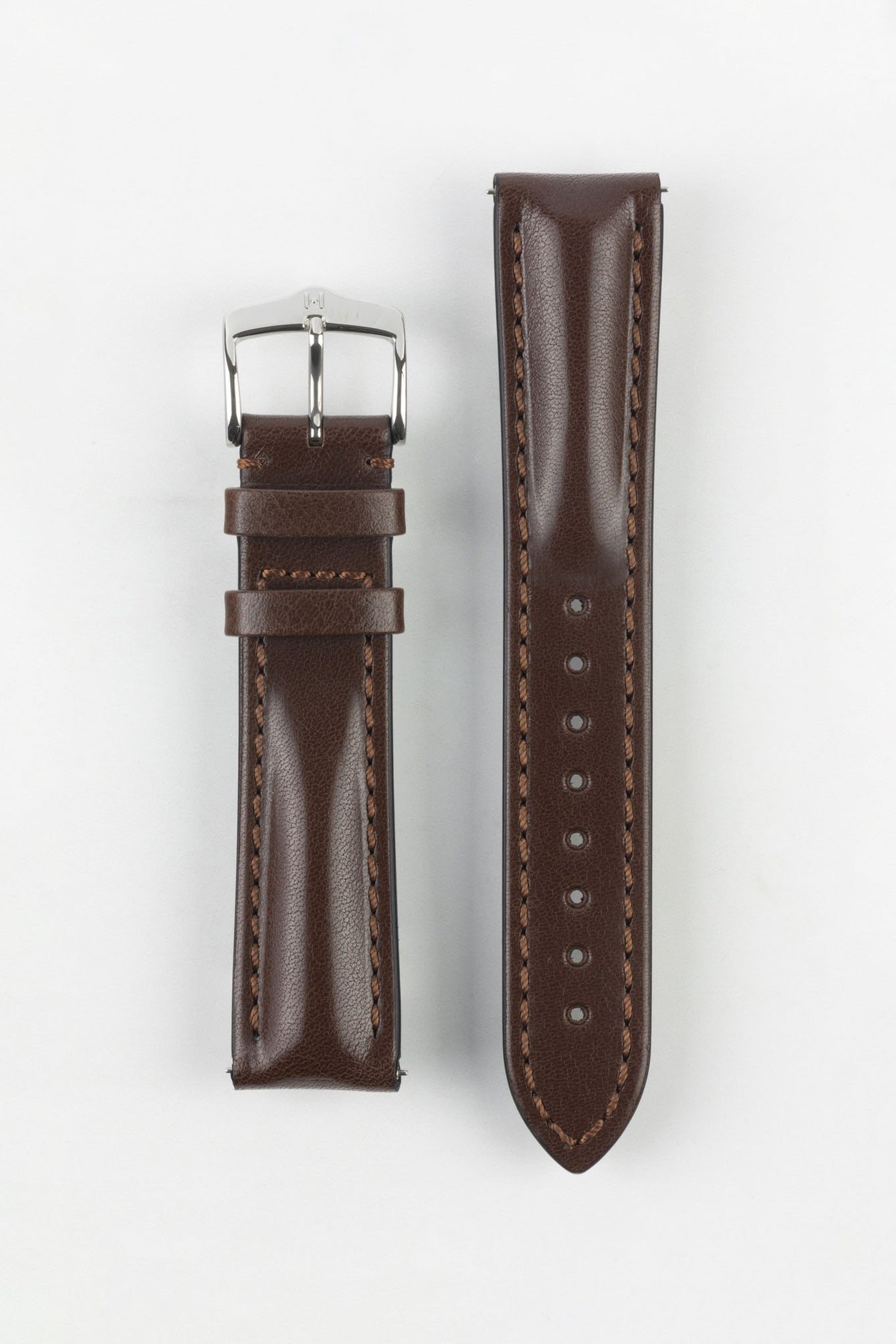 Hirsch LUCCA Brown Tuscan Leather Watch Strap