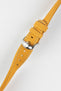 Hirsch MARINER Water-Resistant Leather Watch Strap in GOLD BROWN