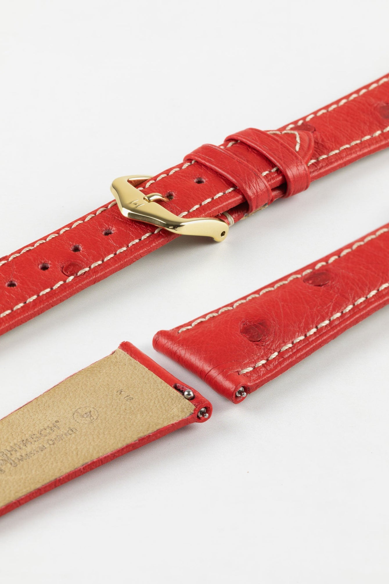 genuine ostrich watch strap 