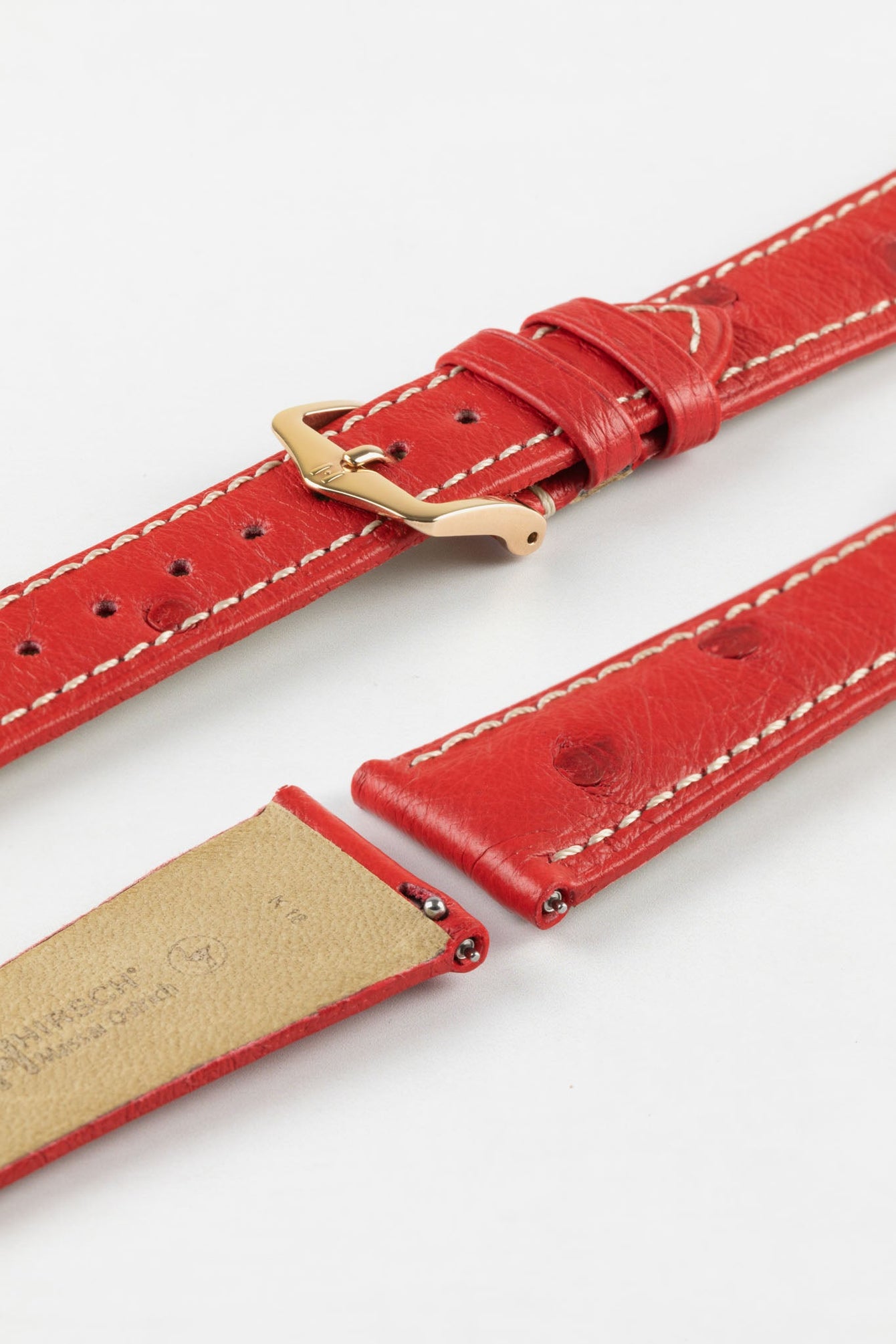 genuine ostrich watch strap 