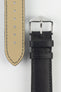 Hirsch MERINO Nappa Leather Watch Strap in BLACK