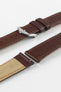 Hirsch MERINO Nappa Leather Watch Strap in GOLD BROWN