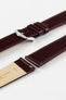 burgundy leather watch strap