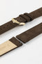 Hirsch OSIRIS Calf Leather with Nubuck Effect Watch Strap in BROWN