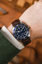 dark brown alligator watch strap