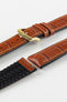 Hirsch PAUL Alligator Embossed Performance Watch Strap in HONEY