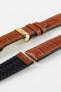 Hirsch PAUL Alligator Embossed Performance Watch Strap in HONEY