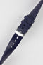 Hirsch PURE Natural Rubber Watch Strap in BLUE