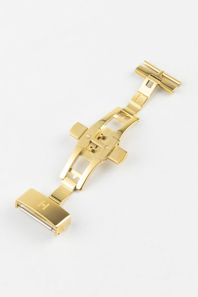 Hirsch PUSHER Deployment Clasp in GOLD