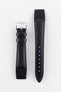 Hirsch RAINBOW Lizard Embossed Open Ended Watch Strap in BLACK