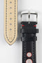 black and red watch strap 