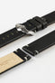 Hirsch Ranger Retro Leather Parallel Watch Strap - Black