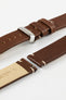 Hirsch RANGER Retro Leather Parallel Watch Strap in GOLD BROWN