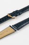 Hirsch REGENT Genuine Alligator Leather Watch Strap in BLUE