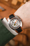 Hirsch Robby Sailcloth Effect Waterproof Performance Watch Strap in BLACK / ORANGE