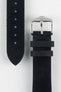 Hirsch SERRO Suede Watch Strap in Black