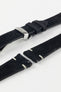 Hirsch SERRO Suede Watch Strap in Black